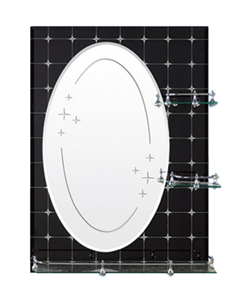 4MM, 5MM, Gran Oferta Baño Contemporáneo Cuarto de Baño de Lujo Espejo Sencillo con Repisa Espejo Tradicional  JH-69007