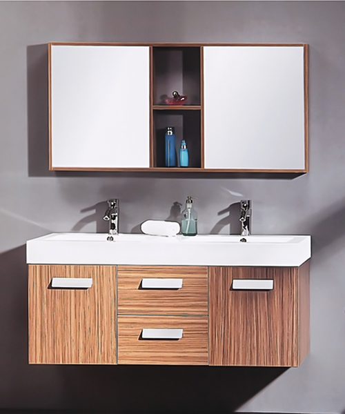 Baño de estilo moderno con gabinete de espejo de ducha de lujo  JH-N16