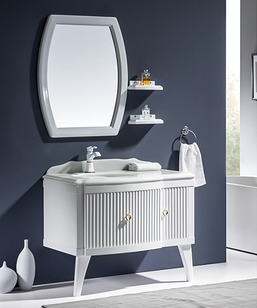 Baño de estilo moderno con gabinete de espejo de ducha de lujo  JH-P01513