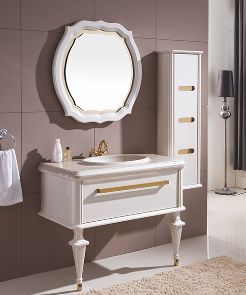 Baño de estilo moderno con gabinete de espejo de ducha de lujo  JH-P01515