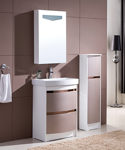 Baño de estilo moderno con gabinete de espejo de ducha de lujo  JH-P01522