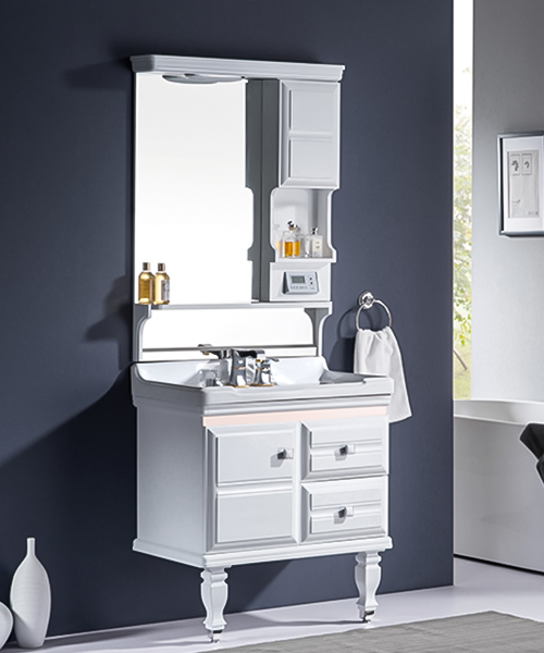 Baño de estilo moderno con gabinete de espejo de ducha de lujo  JH-P01538A