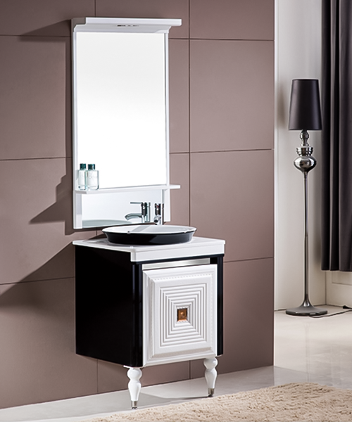 Baño de estilo moderno con gabinete de espejo de ducha de lujo  JH-P01541