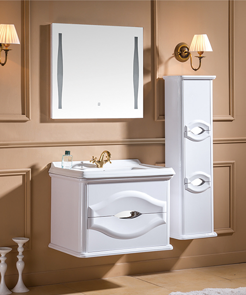 Baño de estilo moderno con gabinete de espejo de ducha de lujo  JH-P01542