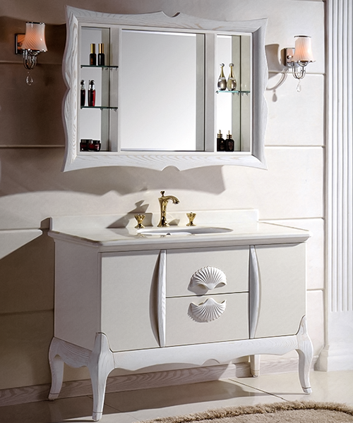 Baño de estilo moderno con gabinete de espejo de ducha de lujo  JH-P01546