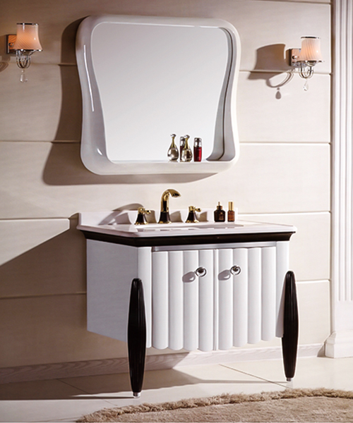 Baño de estilo moderno con gabinete de espejo de ducha de lujo  JH-P01549