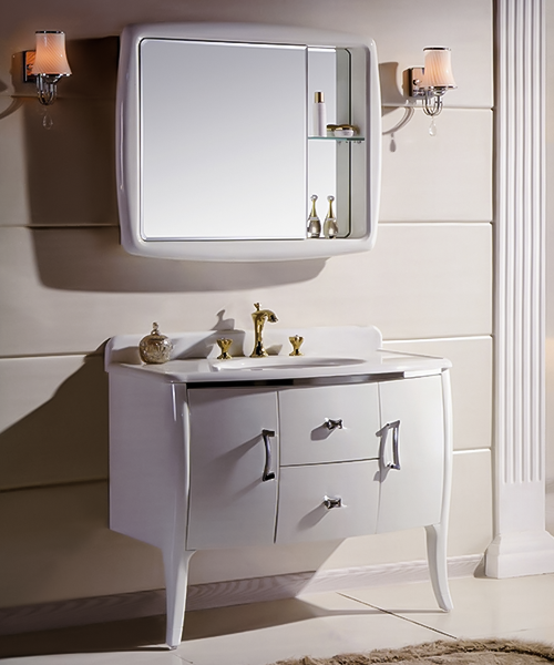 Baño de estilo moderno con gabinete de espejo de ducha de lujo  JH-P01551