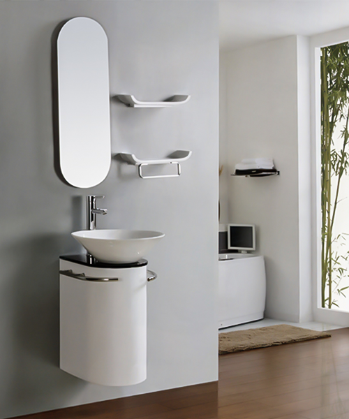 Baño de estilo moderno con gabinete de espejo de ducha de lujo  JH-P01595