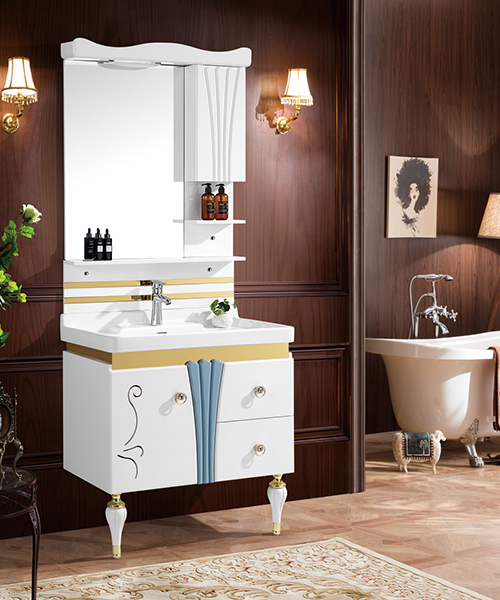 Baño de estilo moderno con gabinete de espejo de ducha de lujo  JH-P01691