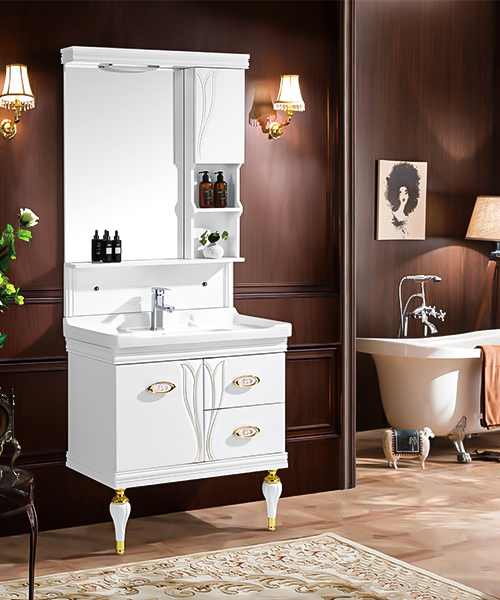 Baño de estilo moderno con gabinete de espejo de ducha de lujo  JH-P01765