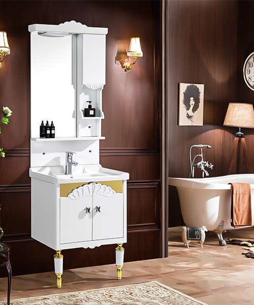 Baño de estilo moderno con gabinete de espejo de ducha de lujo  JH-P01767