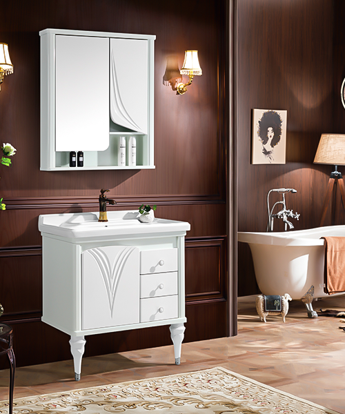 Baño de estilo moderno con gabinete de espejo de ducha de lujo  JH-P01850