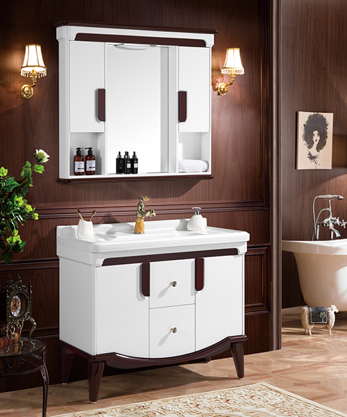 Baño de estilo moderno con gabinete de espejo de ducha de lujo  JH-P01856