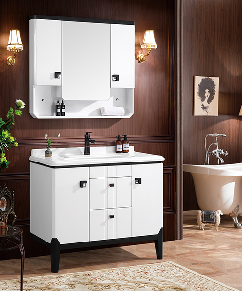 Baño de estilo moderno con gabinete de espejo de ducha de lujo  JH-P1902