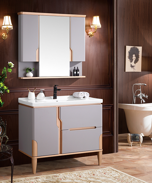 Baño de estilo moderno con gabinete de espejo de ducha de lujo  JH-P1903