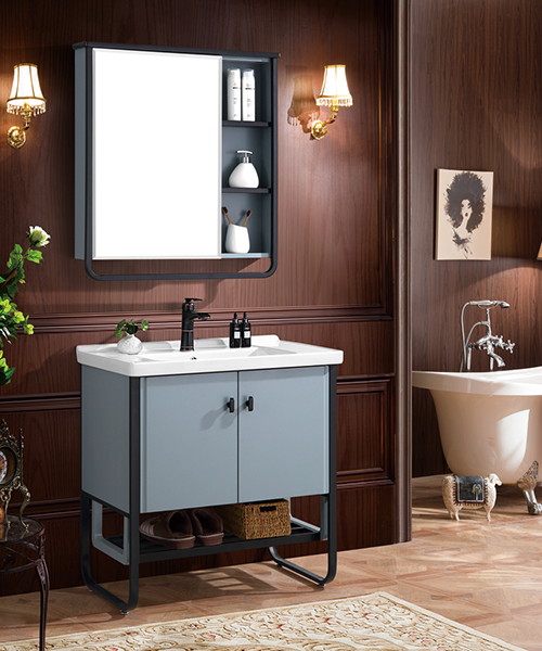 Baño de estilo moderno con gabinete de espejo de ducha de lujo  JH-P1908-2