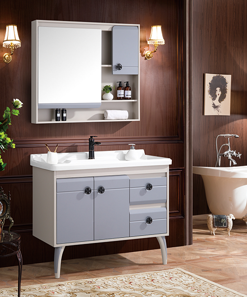 Baño de estilo moderno con gabinete de espejo de ducha de lujo  JH-P1911