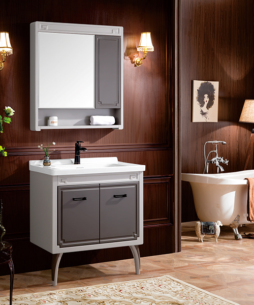 Baño de estilo moderno con gabinete de espejo de ducha de lujo JH-P1913-2