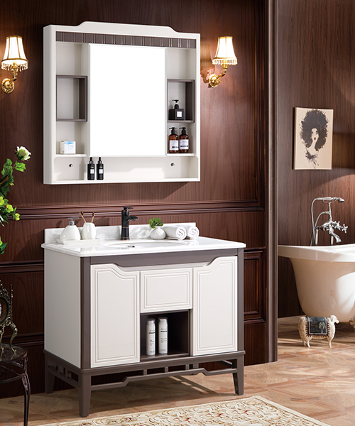 Baño de estilo moderno con gabinete de espejo de ducha de lujo  JH-P1916