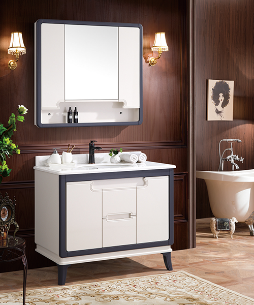 Baño de estilo moderno con gabinete de espejo de ducha de lujo  JH-P1917