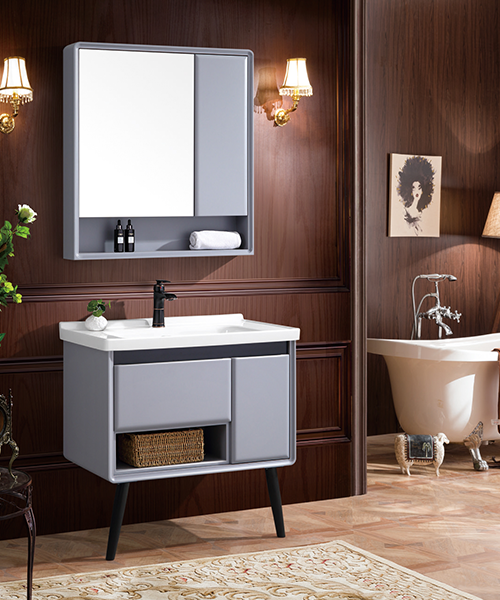 Baño de estilo moderno con gabinete de espejo de ducha de lujo  JH-P1919-2