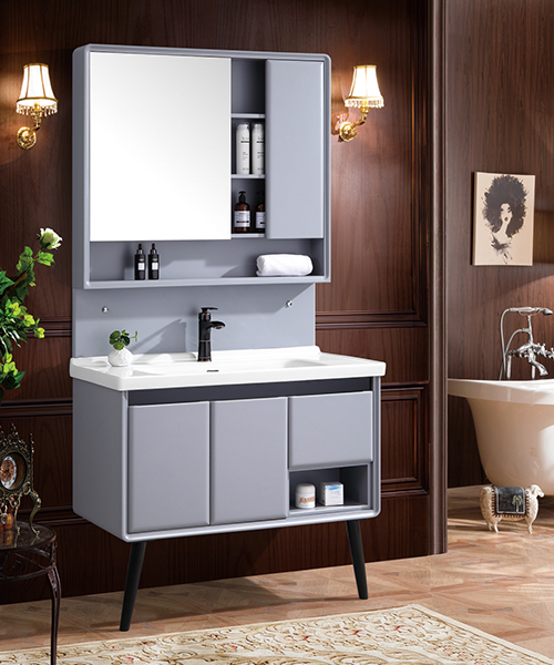 Baño de estilo moderno con gabinete de espejo de ducha de lujo  JH-P1919